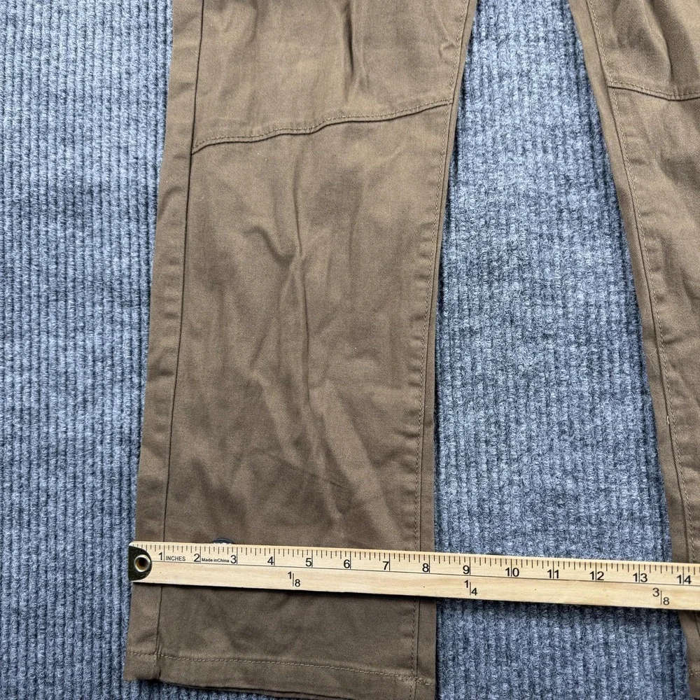 Ring Of Fire Pants Mens Medium Brown Joachim Cargo Elastic Waist Stretch Casual‎